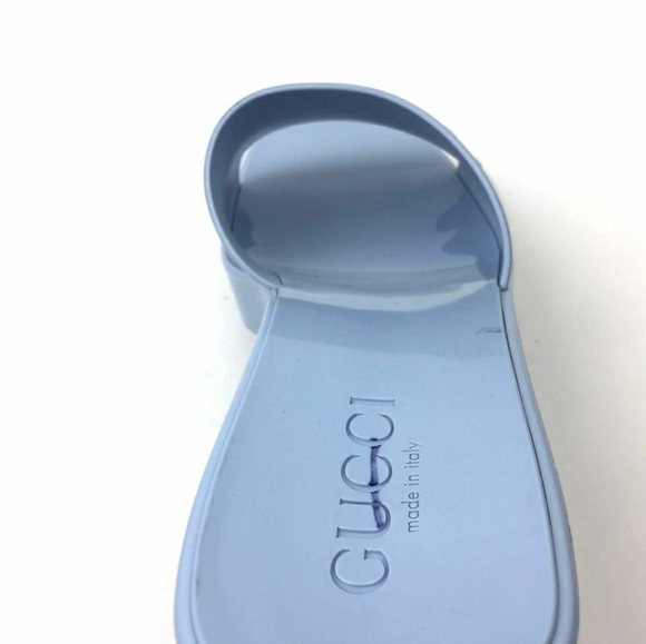 GUCCI Rubber Logo Platform Slide Sandal sz 6 - Picture 9 of 13